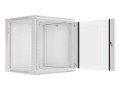 Lanberg Szafa instalacyjna wisząca 19 cali 12U 600X600mm szara (drzwi szklane)