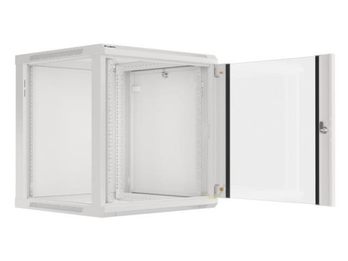 Lanberg Szafa instalacyjna wisząca 19'' 12U 600X600mm szara (drzwi       szklane)