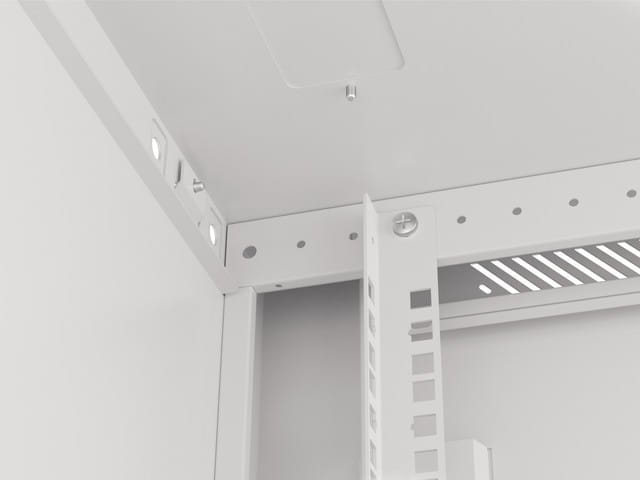 Lanberg Szafa instalacyjna wisząca 19'' 12U 600X600mm szara (drzwi       szklane)