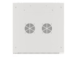 Lanberg Szafa instalacyjna wisząca 19'' 12U 600X600mm szara (drzwi       szklane)