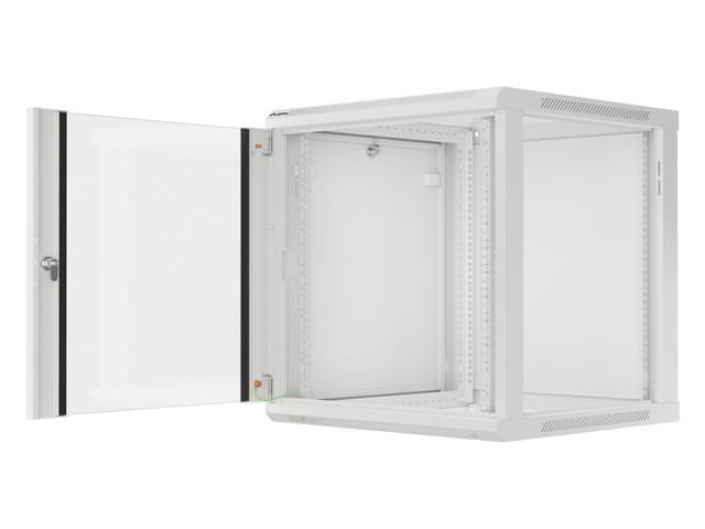 Lanberg Szafa instalacyjna wisząca 19'' 12U 600X600mm szara (drzwi       szklane)