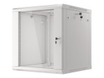 Lanberg Szafa instalacyjna wisząca 19'' 12U 600X600mm szara (drzwi       szklane)