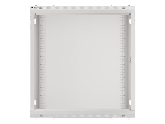 Lanberg Szafa instalacyjna wisząca 19'' 12U 600X600mm szara (drzwi       szklane)
