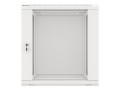 Lanberg Szafa instalacyjna wisząca 19 cali 12U 600X600mm szara (drzwi szklane)