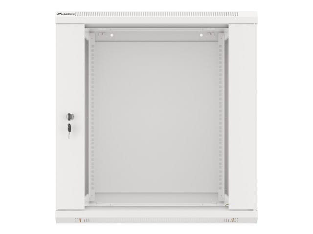Lanberg Szafa instalacyjna wisząca 19'' 12U 600X600mm szara (drzwi       szklane)