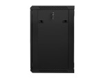 Lanberg Szafa instalacyjna wisząca 19'' 15U 600X450mm czarna (drzwi      szklane)