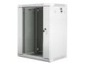 Lanberg Szafa instalacyjna wisząca 19 cali 15U 600X450mm szara (drzwi szklane)