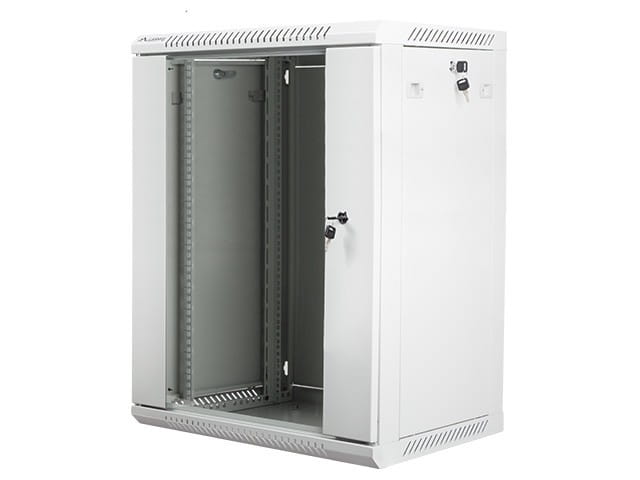 Lanberg Szafa instalacyjna wisząca 19'' 15U 600X450mm szara (drzwi       szklane)
