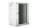 Lanberg Szafa instalacyjna wisząca 19'' 15U 600X450mm szara (drzwi       szklane)