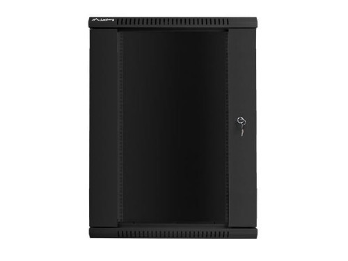 Lanberg Szafa instalacyjna wisząca 19'' 18U 600X450mm czarna (drzwi      szklane)