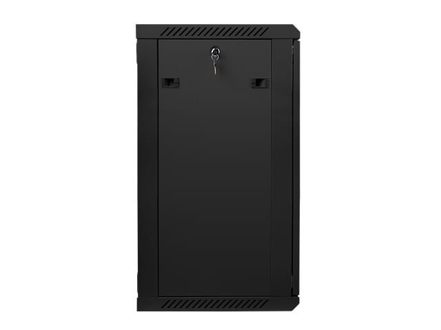Lanberg Szafa instalacyjna wisząca 19'' 18U 600X450mm czarna (drzwi      szklane)