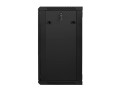 Lanberg Szafa instalacyjna wisząca 19 cali 18U 600X450mm czarna (drzwi szklane)