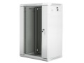 Lanberg Szafa instalacyjna wisząca 19 cali 18U 600X450mm szara (drzwi szklane)