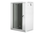 Lanberg Szafa instalacyjna wisząca 19'' 18U 600X450mm szara (drzwi       szklane)