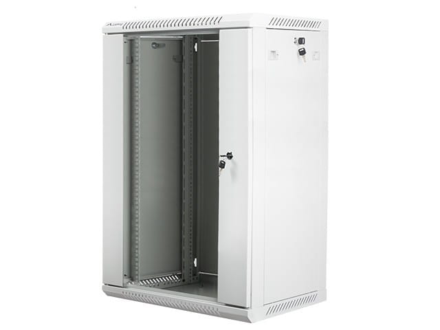 Lanberg Szafa instalacyjna wisząca 19'' 18U 600X450mm szara (drzwi       szklane)