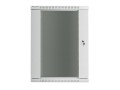 Lanberg Szafa instalacyjna wisząca 19 cali 18U 600X450mm szara (drzwi szklane)