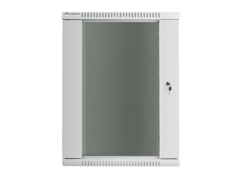 Lanberg Szafa instalacyjna wisząca 19'' 18U 600X450mm szara (drzwi       szklane)