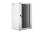 Lanberg Szafa instalacyjna wisząca 19'' 18U 600X450mm szara (drzwi       szklane)