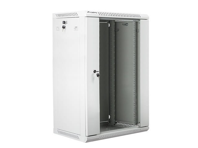 Lanberg Szafa instalacyjna wisząca 19'' 18U 600X450mm szara (drzwi       szklane)
