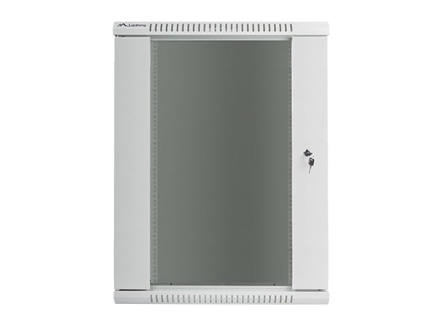 Lanberg Szafa instalacyjna wisząca 19 18U 600X600mm szara (drzwi szklane)