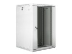 Lanberg Szafa instalacyjna wisząca 19 18U 600X600mm szara (drzwi szklane)