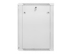 Lanberg Szafa instalacyjna wisząca 19 18U 600X600mm szara (drzwi szklane)
