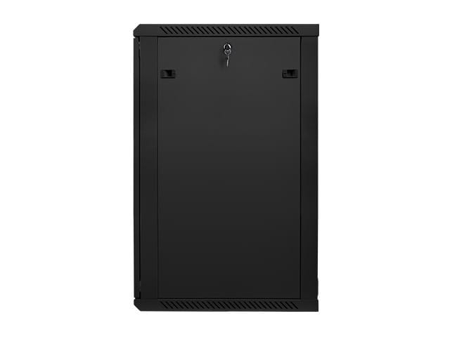 Lanberg Szafa instalacyjna wisząca 19'' 22U 600X600mm czarna (drzwi      szklane)