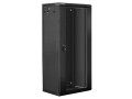 Lanberg Szafa instalacyjna wisząca 19 cali 27U 600X450mm czarna (drzwi szklane)