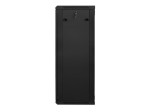 Lanberg Szafa instalacyjna wisząca 19'' 27U 600X450mm czarna (drzwi      szklane)