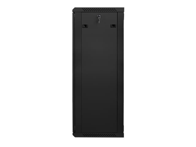 Lanberg Szafa instalacyjna wisząca 19'' 27U 600X450mm czarna (drzwi      szklane)