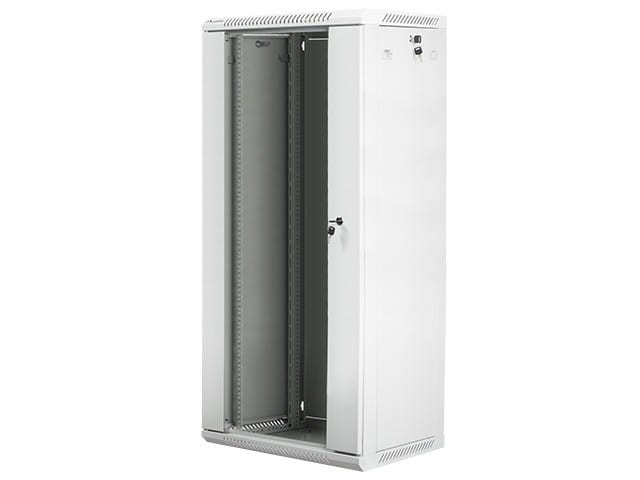 Lanberg Szafa instalacyjna wisząca 19'' 27U 600X450mm szara (drzwi       szklane)