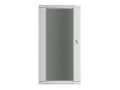 Lanberg Szafa instalacyjna wisząca 19 cali 27U 600X450mm szara (drzwi szklane)