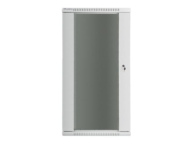 Lanberg Szafa instalacyjna wisząca 19'' 27U 600X450mm szara (drzwi       szklane)