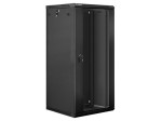 Lanberg Szafa instalacyjna wisząca 19'' 27U 600X600mm czarna (drzwi      szklane)