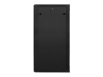 Lanberg Szafa instalacyjna wisząca 19'' 27U 600X600mm czarna (drzwi      szklane)