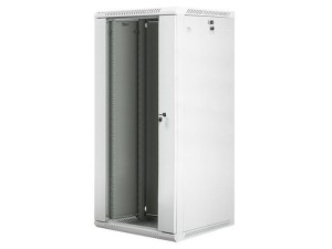 Lanberg Szafa instalacyjna wisząca 19 cali 27U 600X600mm szara (drzwi szklane)