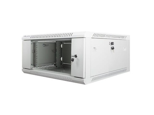 Lanberg Szafa instalacyjna wisząca 19'' 4U 600X600mm szara (drzwi        szklane)