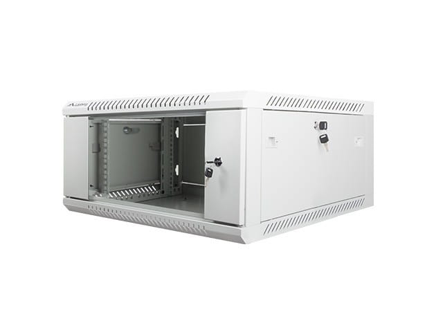 Lanberg Szafa instalacyjna wisząca 19'' 4U 600X600mm szara (drzwi        szklane)