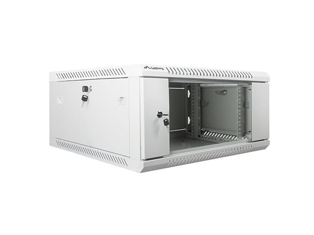 Lanberg Szafa instalacyjna wisząca 19'' 4U 600X600mm szara (drzwi        szklane)