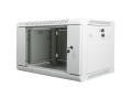 Lanberg Szafa instalacyjna wisząca 19 cali 6U 600X450mm szara (drzwi szklane)