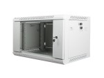 Lanberg Szafa instalacyjna wisząca 19'' 6U 600X450mm szara (drzwi        szklane)