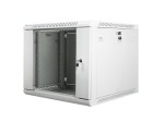 Lanberg Szafa instalacyjna wisząca 19'' 9U 600X600mm szara (drzwi        szklane)