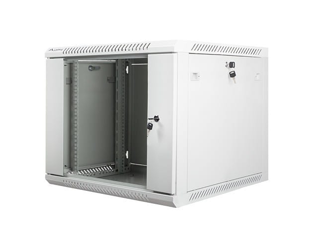 Lanberg Szafa instalacyjna wisząca 19'' 9U 600X600mm szara (drzwi        szklane)