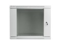 Lanberg Szafa instalacyjna wisząca 19 cali 9U 600X600mm szara (drzwi szklane)