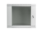 Lanberg Szafa instalacyjna wisząca 19'' 9U 600X600mm szara (drzwi        szklane)