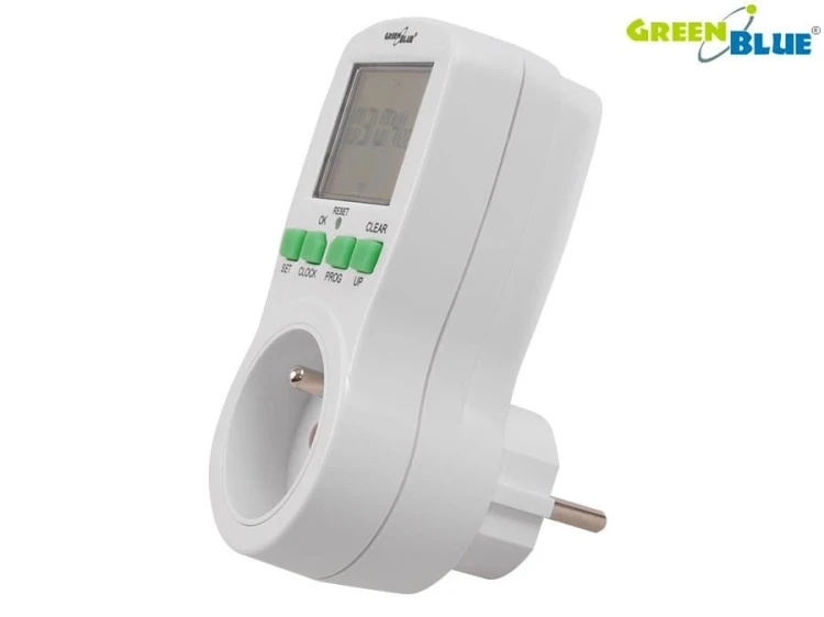 GreenBlue Timer cyfrowy GB107 GreenBlue 16 programów