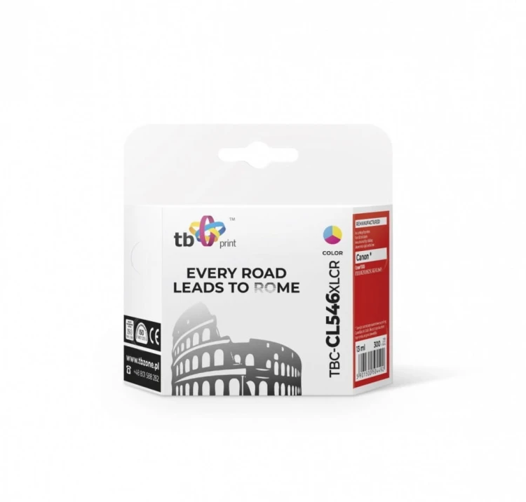 TB Print Tusz do Canon PIXMA iP2850/MG2950/2550/2450/MX495 TBC-CL546XLCR  Kolor ref.