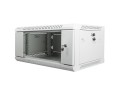 Lanberg Szafa instalacyjna wisząca 19 cali 4U 600X450mm szara (drzwi szklane)
