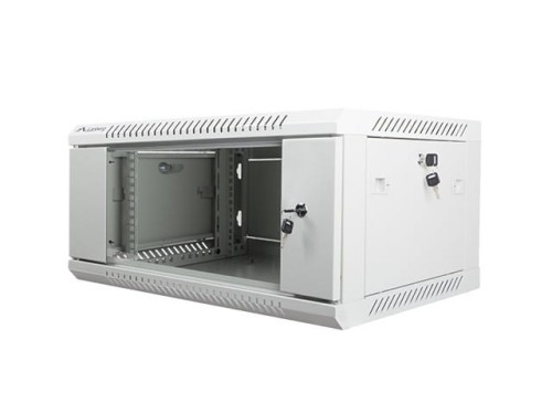 Lanberg Szafa instalacyjna wisząca 19'' 4U 600X450mm szara (drzwi        szklane)