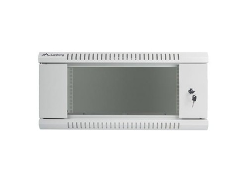 Lanberg Szafa instalacyjna wisząca 19'' 4U 600X450mm szara (drzwi        szklane)